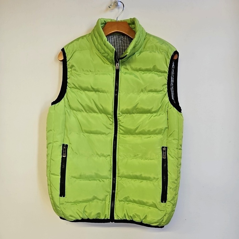 Men's Zip Up Yellow‎ Puffer Vest Size M / L Winter Skiing Snow Outdoor Camping
